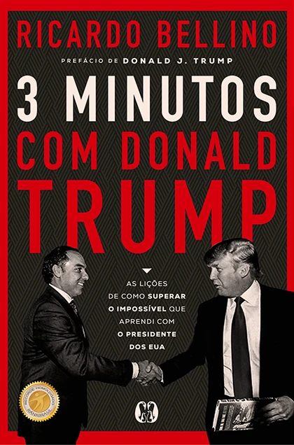 Capa do livro 3 Minutos com Donald Trump, de Ricardo Bellino